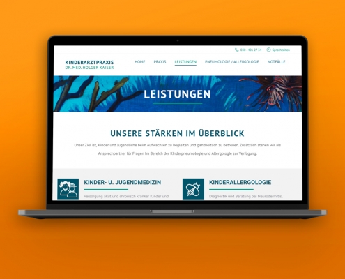 Webdesign für Kinderarzt "Kaiser"