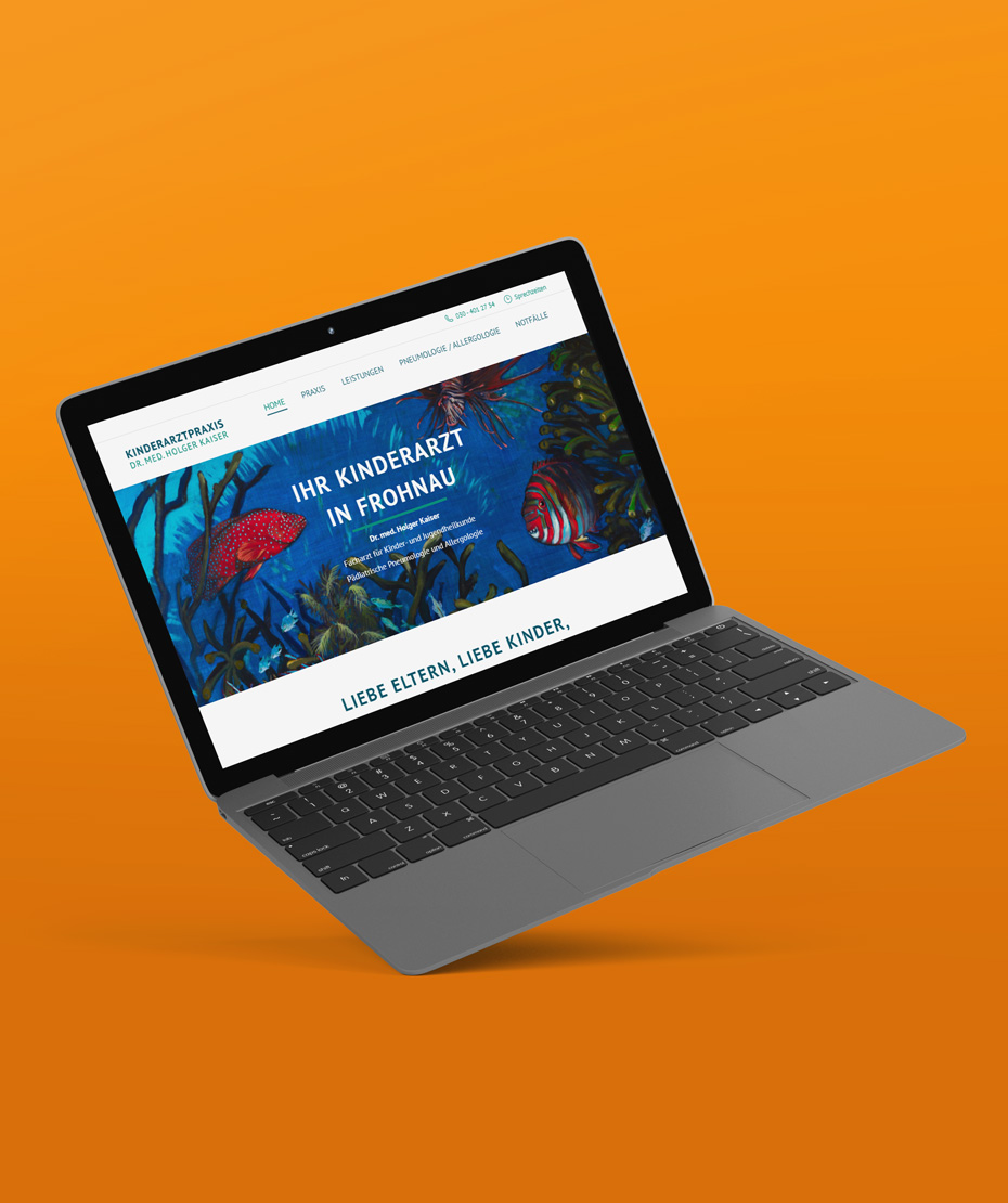 Webdesign für Kinderarzt-Praxis "Kaiser"